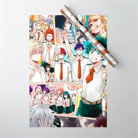 my hero academia wrapping paper|mha wrapping paper for sale.